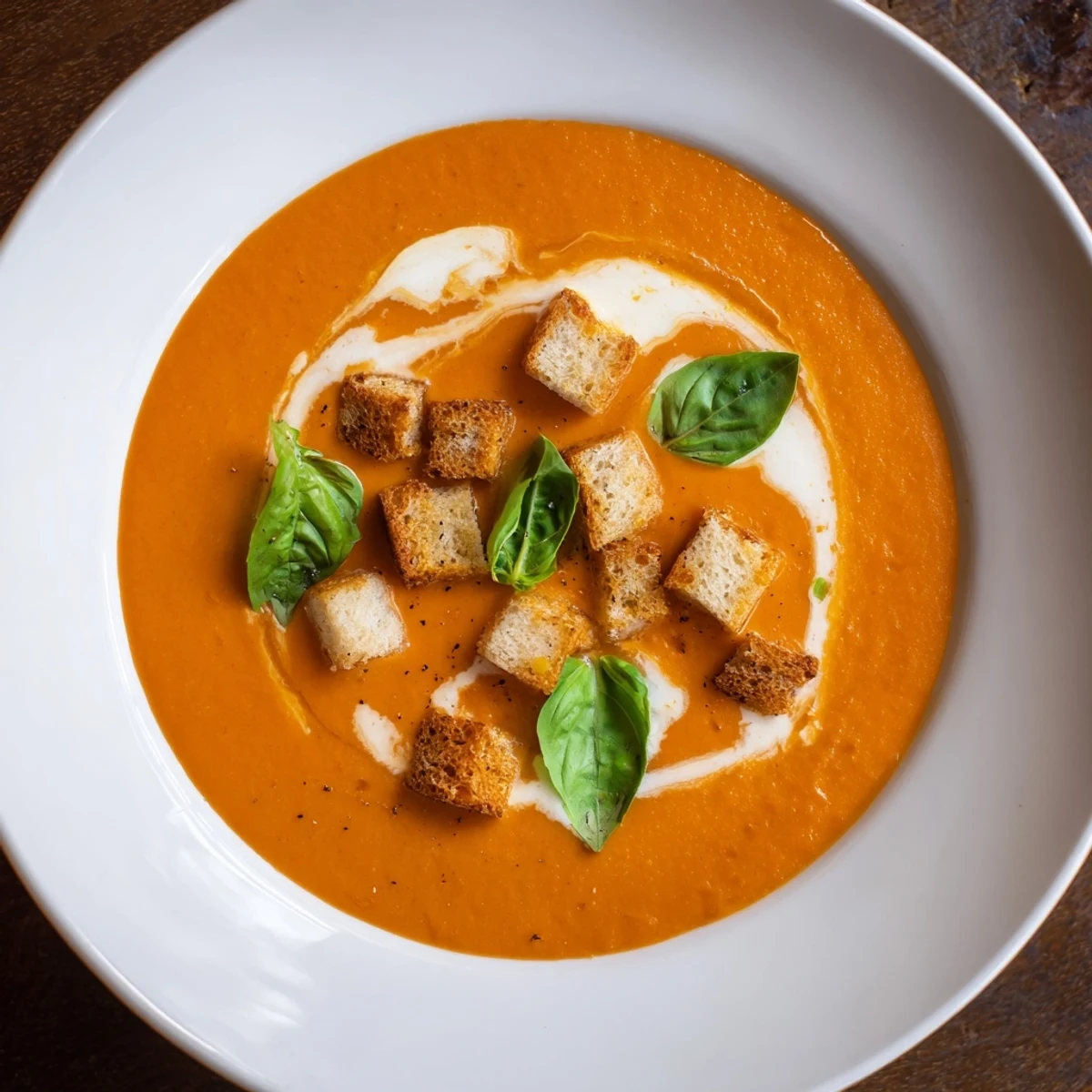 Creamy Tomato Basil Bisque