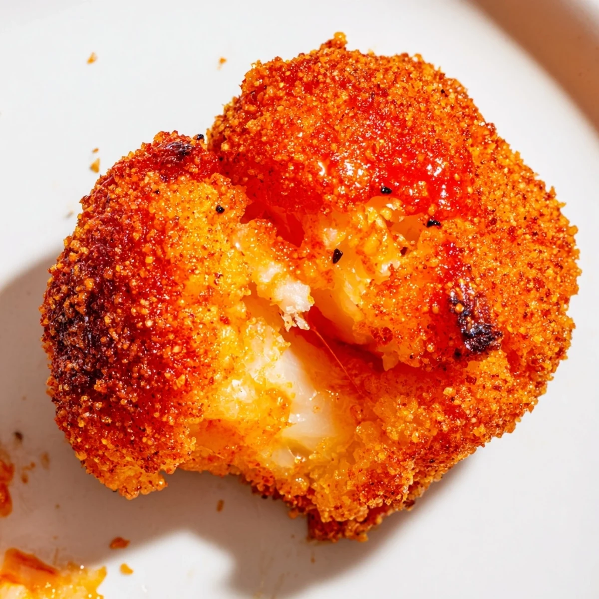 Freshly baked Spicy Buffalo Cauliflower Wings drizzled with buttery Buffalo sauce, garnished with celery and blue cheese dip.