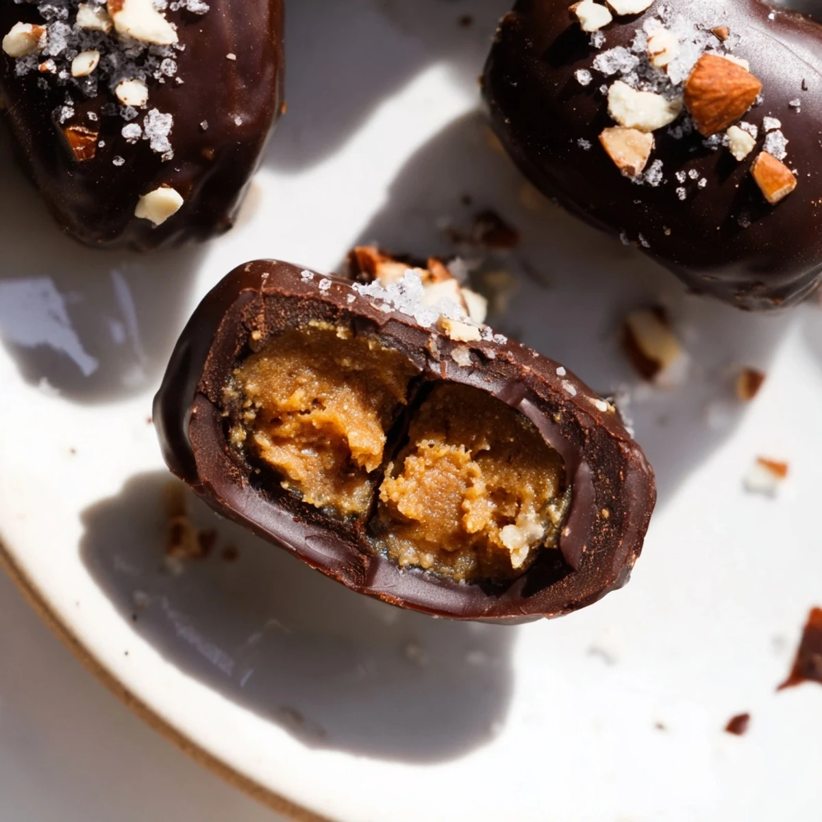 Perfect for vegan snacking, these gluten-free treats feature a sprinkle of flaky sea salt for contrast.