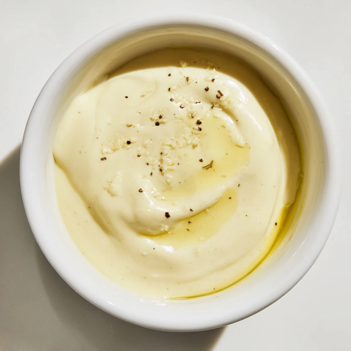 A jar of bright Lemon Dijon Dressing beside a colorful grain bowl and fresh lemons.