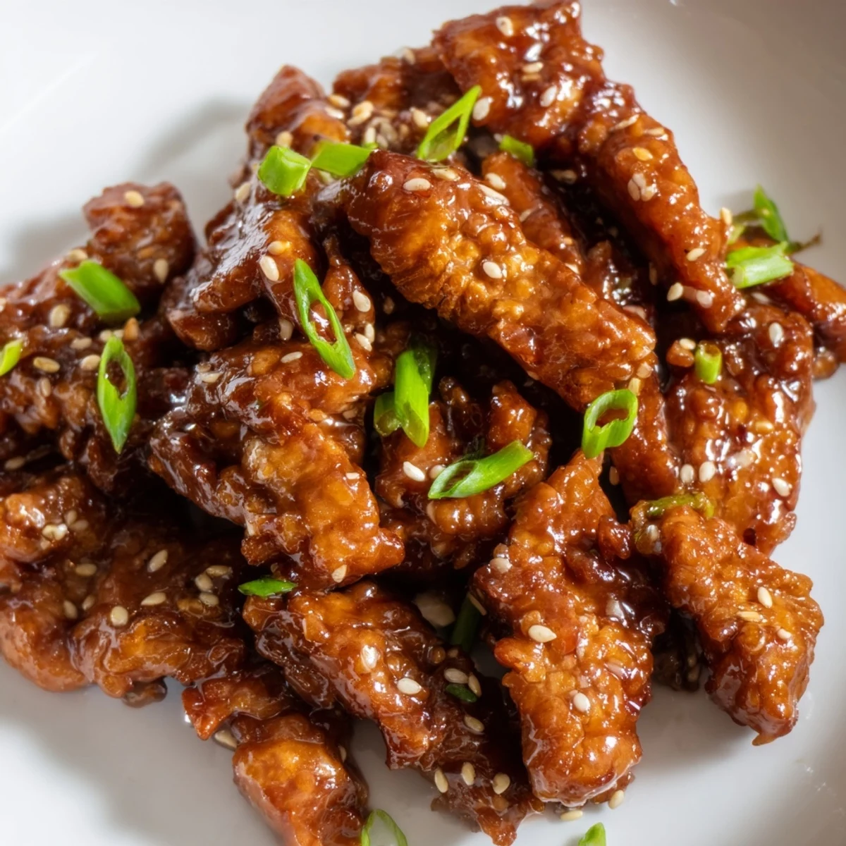 Tender Hawaiian-style Crock Pot Huli Huli chicken pieces coated in sweet and smoky barbecue sauce