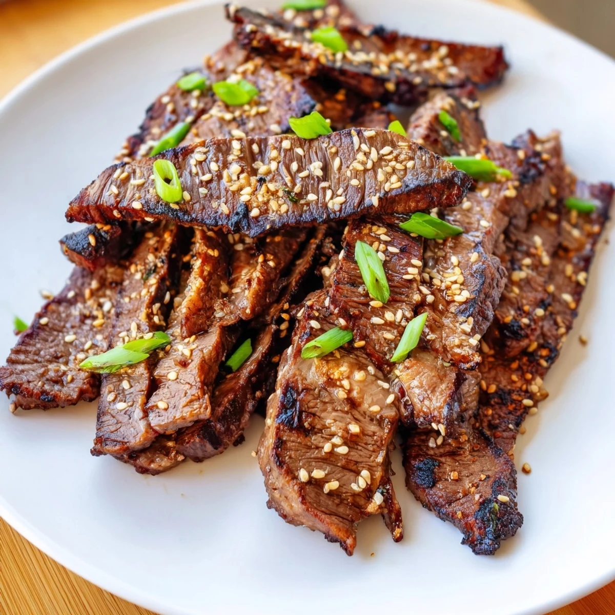 Tender beef short ribs glazed in savory-sweet marinade, grilled to smoky Korean Galbi perfection
