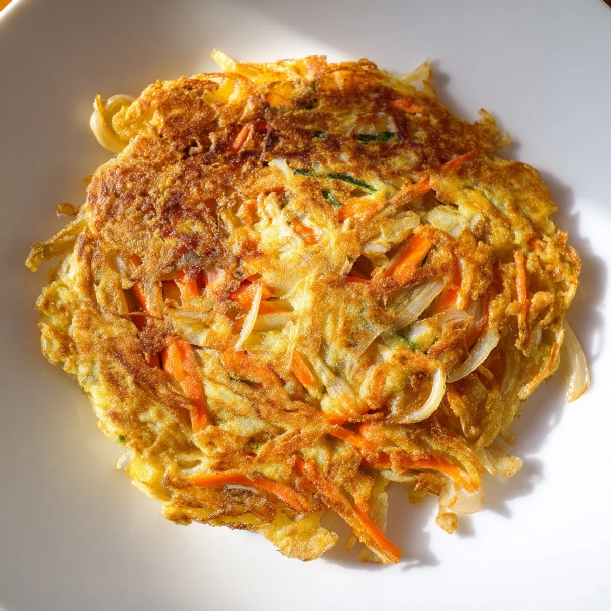 Crispy Korean pancakes arranged on a serving plate alongside soy dipping sauce in small bowls