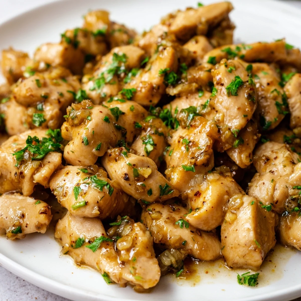 Golden garlic butter chicken slow-cooked to tender perfection in a crockpot