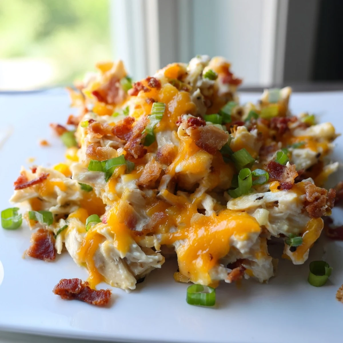 Savory slow cooker chicken pasta casserole with ranch, cheese, and tender rotini noodles
