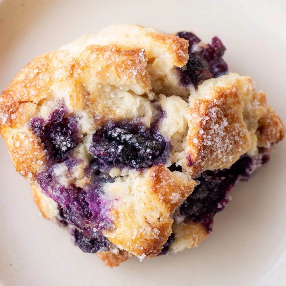 Flaky buttery blueberry biscuits served warm on a wooden board, perfect for breakfast with honey