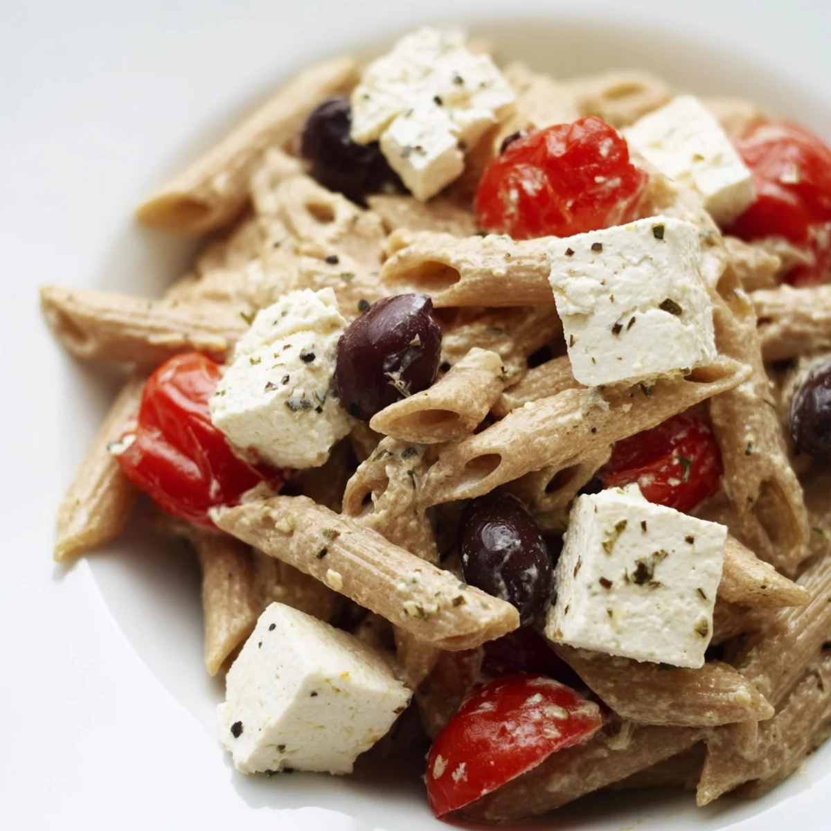 High Protein Greek Pasta Salad