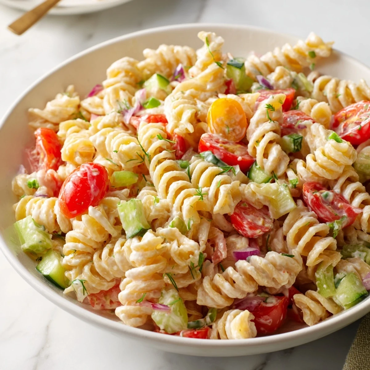 Creamy Ranch Pasta Salad