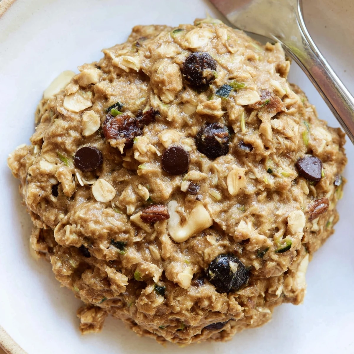 Soft wholesome breakfast cookies featuring grated zucchini and warm cinnamon baked to perfect golden edges