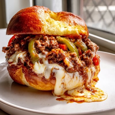 Cheesy Philly Sloppy Joes